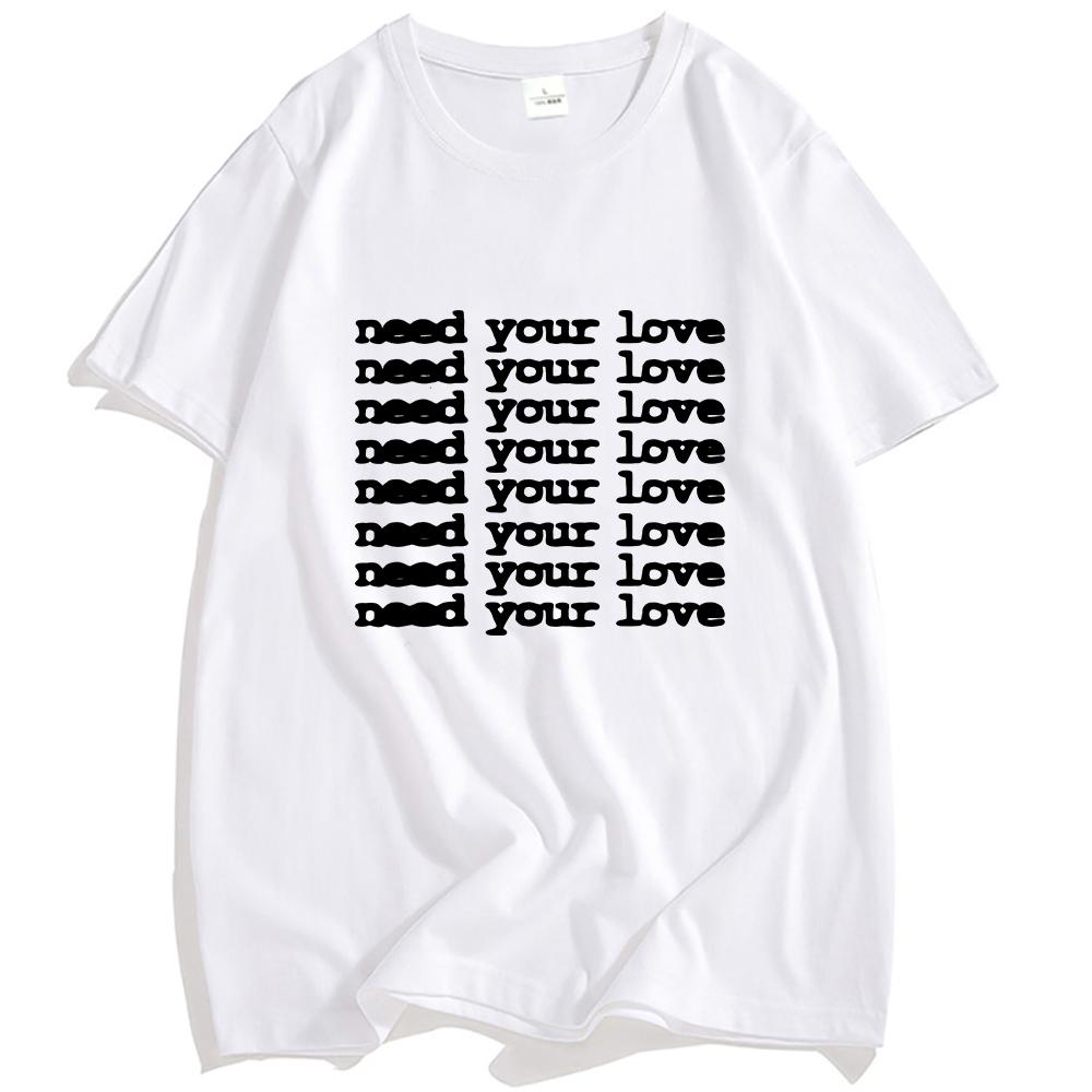

Single Need Your Love T-shirt Band OneRepublic Design Printing Tshirts Unisex Streetwear Short Sleeve Cotton O-neck Tees Male XS