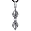 Ethnic Style Diamond Pestle Pendant, Tibetan Artifact, Demon Slaying Pestle Necklace, Vintage Pendant Accessory
