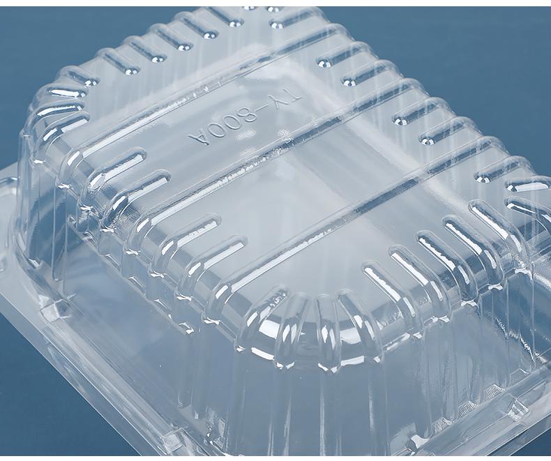 Transparent Disposable Fruit Box with Lid – Food-Grade Plastic, Rectangular, Sturdy for Takeaway, Ideal for Strawberries or Cut Fruit