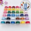 Clear Plastic Sewing Thread Spool Box with 36 Compartments for Handmade Cross Stitch Projects