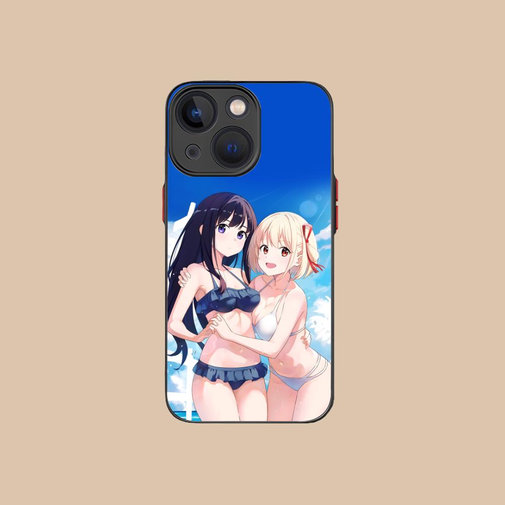 Lycoris Recoil Anime Mobile Phone Case for iPhone 16 15 14 13 12 11 X XR XS 8 7 Pro Max Plus Mini Colour Silicone Protective