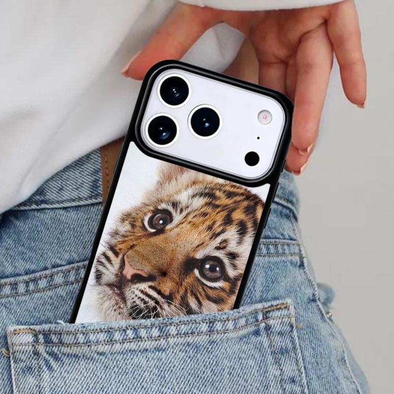 Zoo Animals 1 Tiger Cubs Phone Case for iPhone 17ProMax 12 13 14 15 16e 17 Pro Max Plus Air Cover