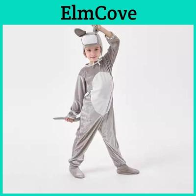Costum adorabil de măgar pentru copii, pentru Halloween, cosplay, material poliester
