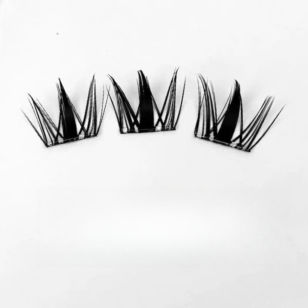 Curled Glue Free Fake Eyelashes Sweet Individual Fake Eyelashes Make Up