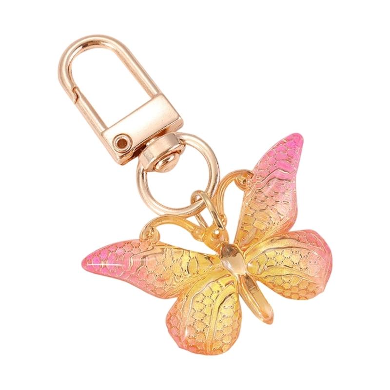 Lightweight Luggage Accessory With Butterfly Shape And Reinforced Metal Hook Fashion Bag Pendant Bags Charm for Women