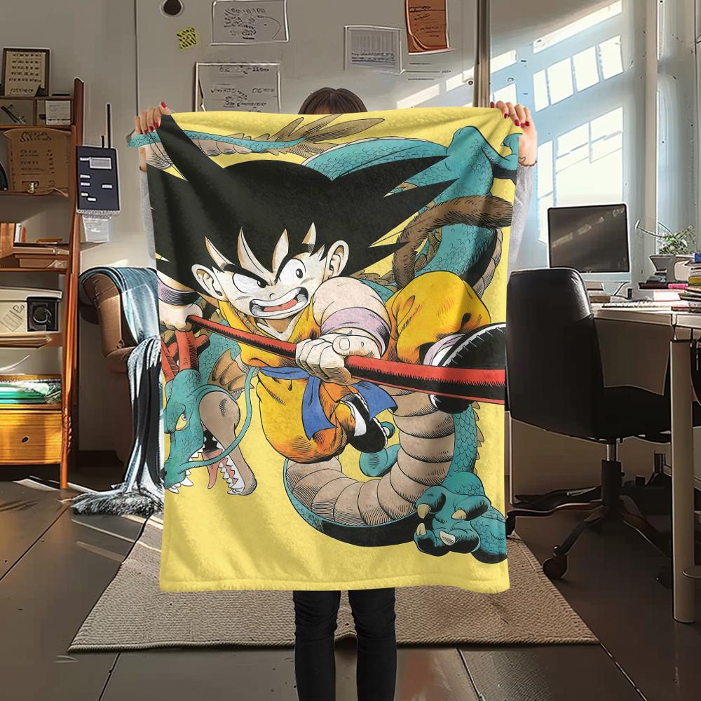 

Dragon Ball characters Print Flannel Blanket,High quality Comfortable for All Seasons,Home Decor,Warmth and Comfort,Perfect for Christmas Gifts 80cm x 120cm