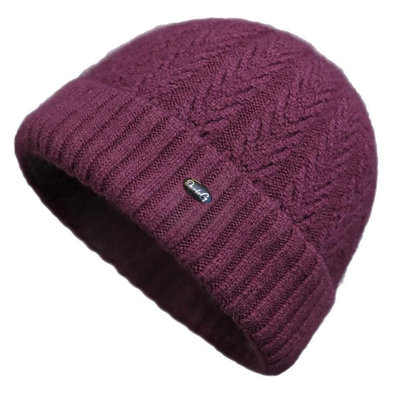 And Winter Women s Woolen Hat, Fleece-lined, Thick, Warm, And With Ear Flaps. One Size