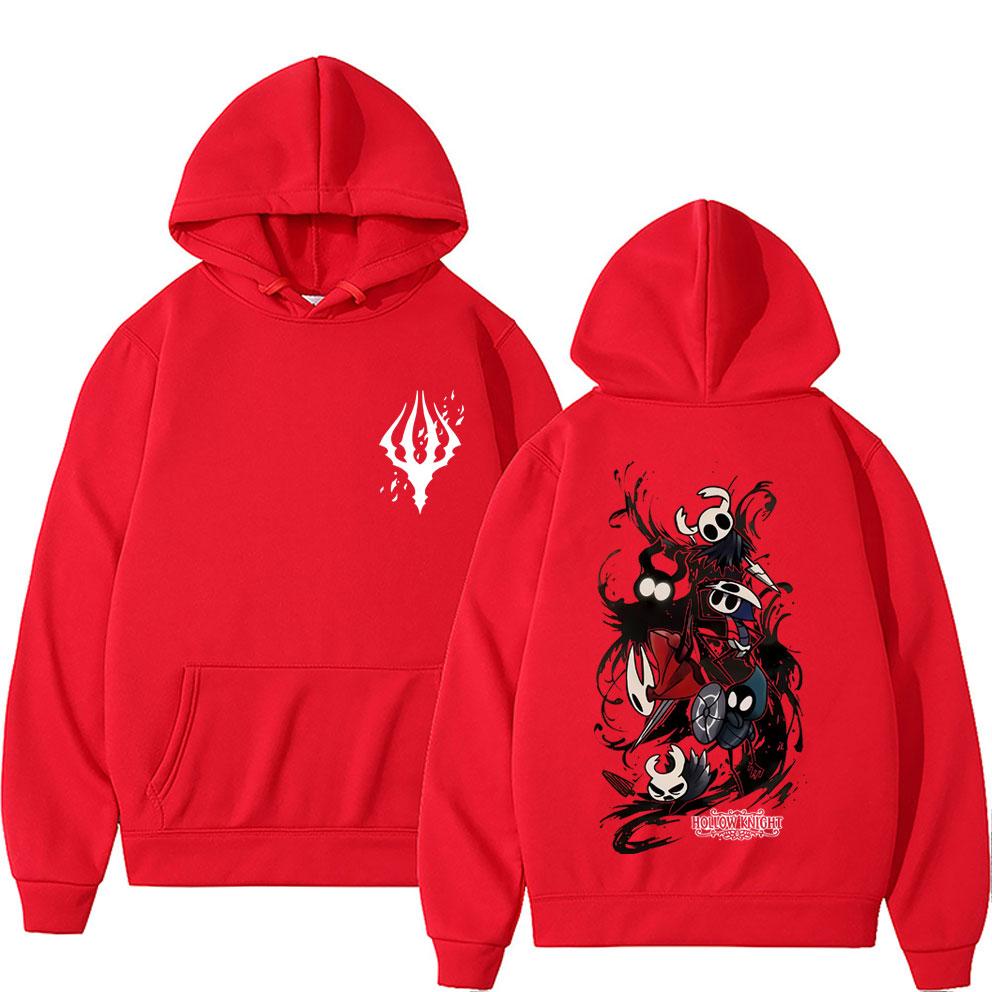 Gra Hollow Knight Bluza z kapturem Męska Moda Streetwear Odzież Męska Damska Casualowe Oversize Bluzy Unisex Retro Otaku Miłośnicy Pulower