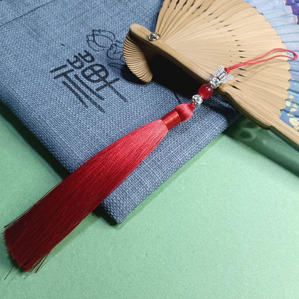 DIY Crafts Bookmark Tassels Lucky Phone Pendant Chain Keychain Tassel Car Keyring  Gift