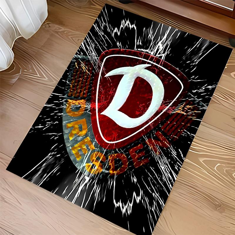 Dresden City Emblem Print Area Rug - Soft, Washable Non-Slip Indoor Mat for Office Chairs, Living Room, Home Office Decorative Rug