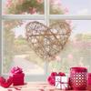 11,8 Zoll DIY Weinrebenkranz Rattan Valentinstag Herz-Kranz Zweig-Girlande Rattan Wandbehang Dekor Takraw Basteln Muttertag Outdoor-Dekoration