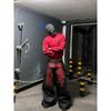Relaxed Fit Japanese Harajuku Style Denim Jeans Men Black Casual Wide Leg Trousers With Multiple Pockets