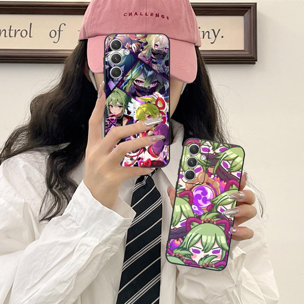 Game GI Kuki Shinobu Mobile Phone Case for Samsung Galaxy S26 S25 S24 S23 S22 S21 S20 Note20 Plus FE Ultra Colorful Cover Luxury