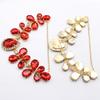 New 1 Piece 100 * 120mm Metal Summer DIY Bikini Beach Flip Flops Chain Rhinestone Decoration