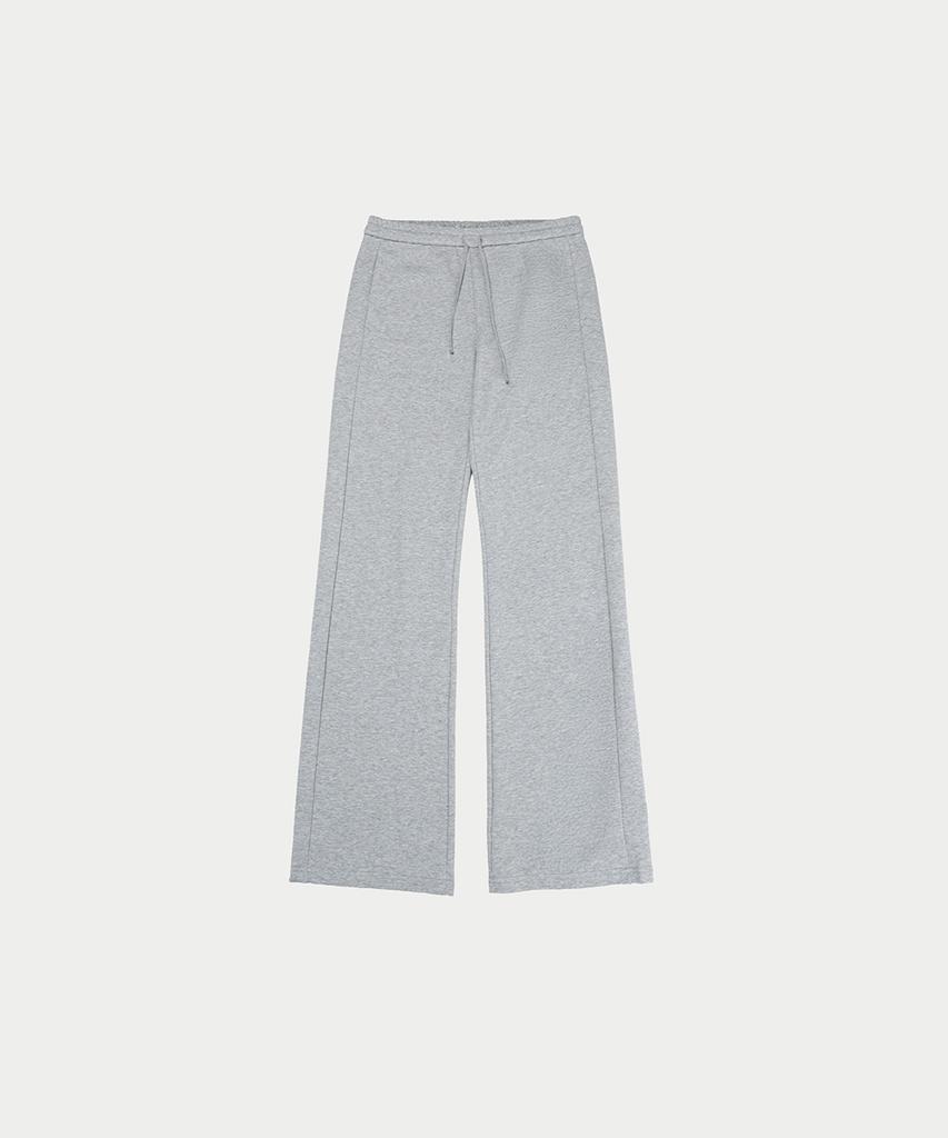 Ieoning Lace Banding Jersey Pants, Gray