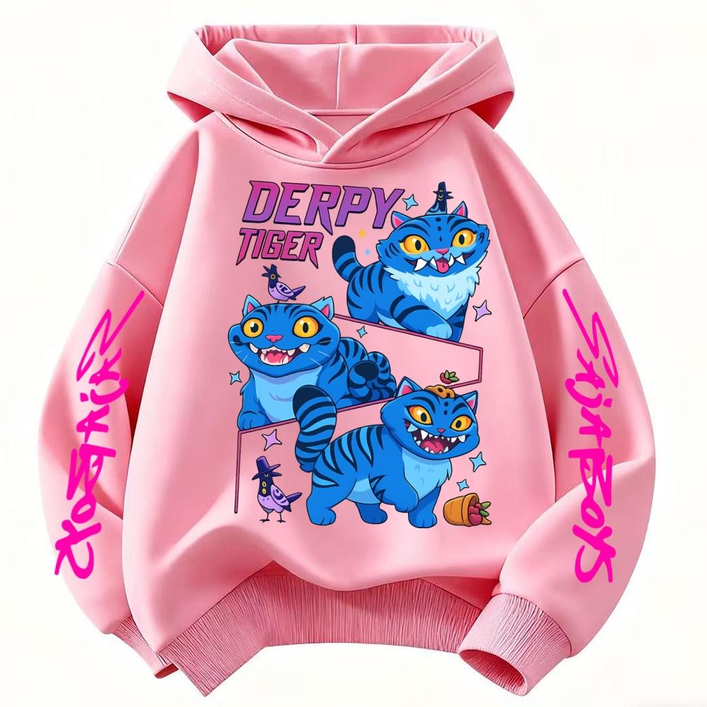 Kpop Demon Hunter Mikiny pro dívky Kawaii Letter Mikina Topy Dětské Podzimní Zimní Dlouhý Rukáv Svetr Dětské Oblečení Dárek