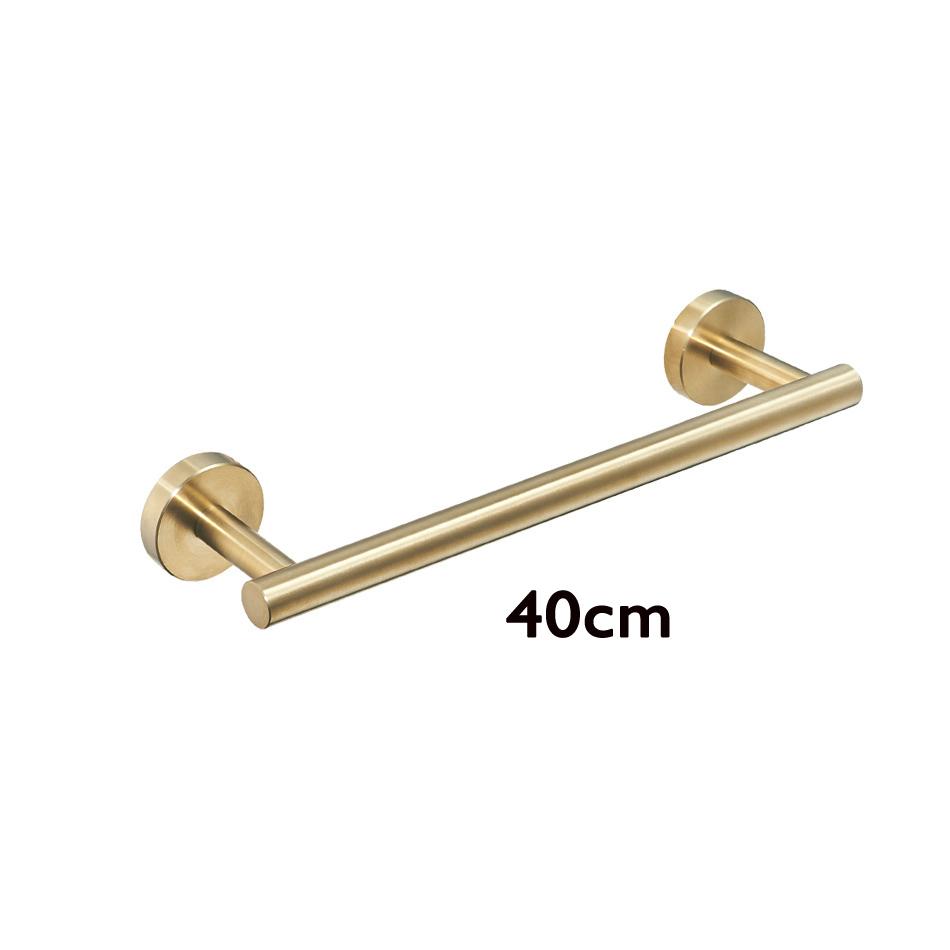 High Quality 304 Stainless Steel Bathroom Accessory,single Towel Bar,Towel Rail, Towel Holder Black Brush Gold