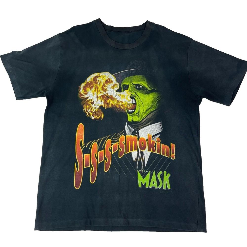 NEW Comfort Colors 90s The Mask Movie Promo T-Shirt Smokin Jim Carrey Size S-5XL Unisex T-Shirt M