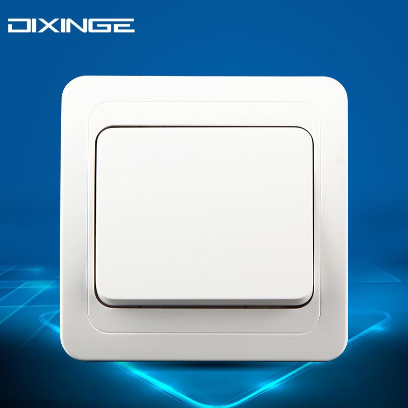 Eastern European Style Ceramic Wall Switch, ABS Panel, Single Pole, Single Throw, One-Gang, European Standard, Two-Way Control