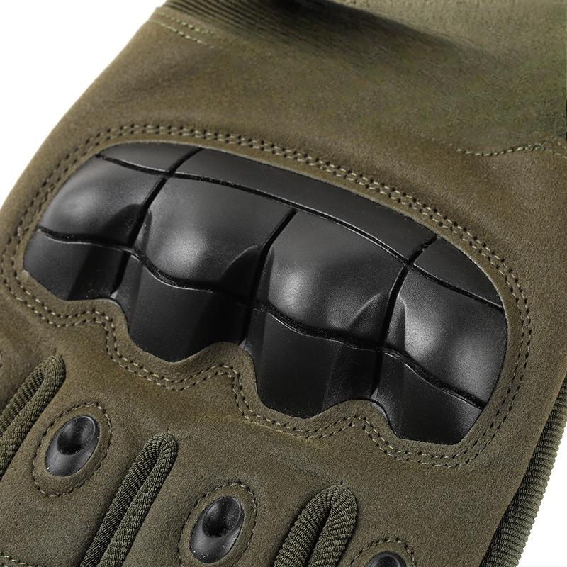 Winter Warmth and Velvet Tactical Gloves Outdoor Training Mountaineering and Cycling Wear Resistant Motorcycle Full Finger Sports Thickened Men