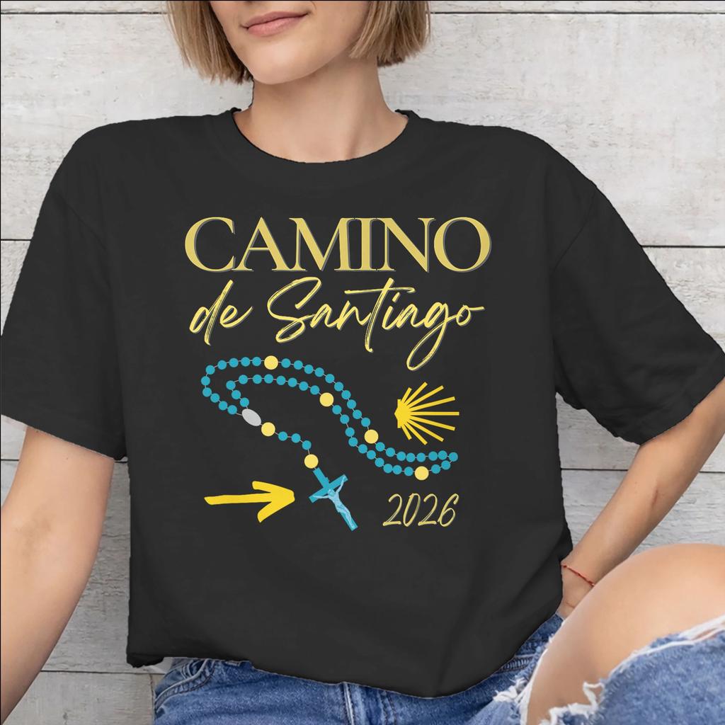Men Women Camino De Santiago 2026 Shirt Pure Cotton Fashion TShirt Clothing Outfits