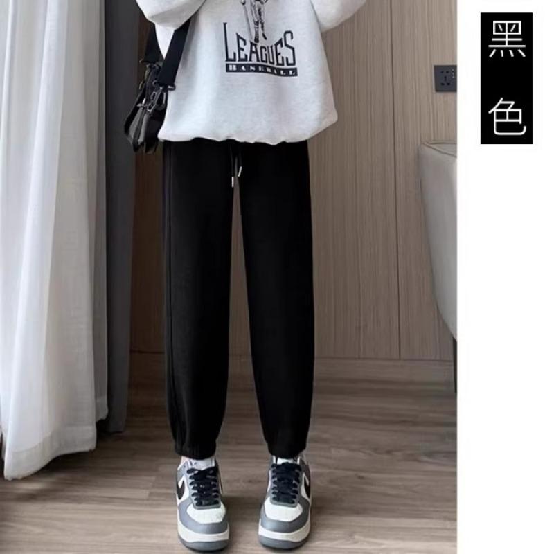 

Брюки для беременных весна и осень верхняя одежда спортивные штаны спортивные штаны новые повседневные завязанные щиколотки без поддержки брюки для беременных осенняя одежда M（80-110） чёрный