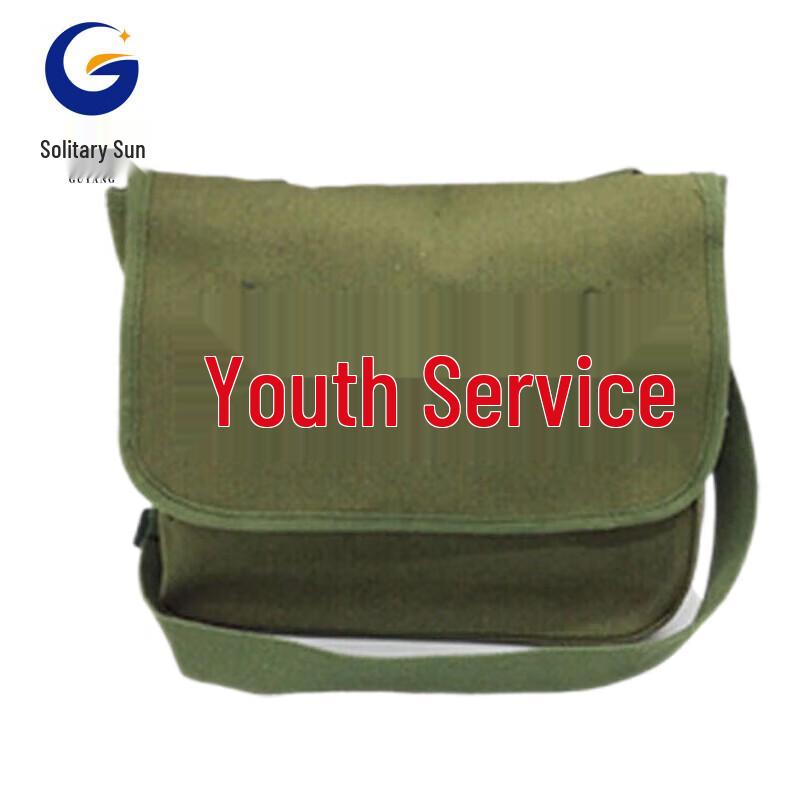 Vintage Canvas  Serve the People  Crossbody Bag