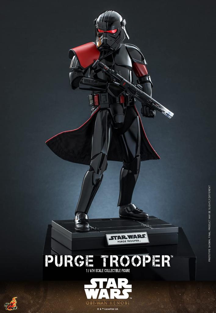 Hot Toys TV Masterpiece Kenobi Purge Trooper Scale Approximately 30cm Tall Obi-Wan 1/6 Figure, Black, (TMS081)