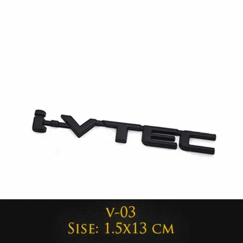 Insignia de Letra Metálica 3D Ivtec Pegatina Calcomanía Estilo de Coche Para Logo Civic Pegatinas Calcomanías Traseras de Maletero de Coche Accesorios de Coche