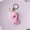 Keychain Pendant 3D Cartoon Horse Design Key Chain with Metal Ring Multifunctional Keychain Gift Accessory
