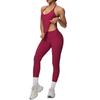 Strappy Back Sports Bra & High-Waisted Butt-Lifting Yoga Pants - Women's Activewear