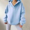 Women's Hooded Neck Long Sleeve Oversized Casual Hoodie Sweatshirt