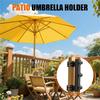 Good-Patio Umbrella Holder For Deck Railing, Adjustable Heavy Duty Mount For Courtyard Balcony