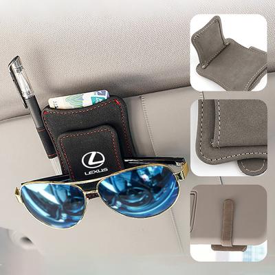 Car Sun Visor Eyeglass Clip Glasses Holder Card For RX330 IS250 Ct200h ES300h RX350 IS300h NX300h RX400h UX Accessories
