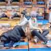 NEW SEGA 10cm Jujutsu Kaisen Anime Satoru Gojo & Geto Suguru Yumemirize Sitting Posture Action Figure Genuine Model Figurine Toy