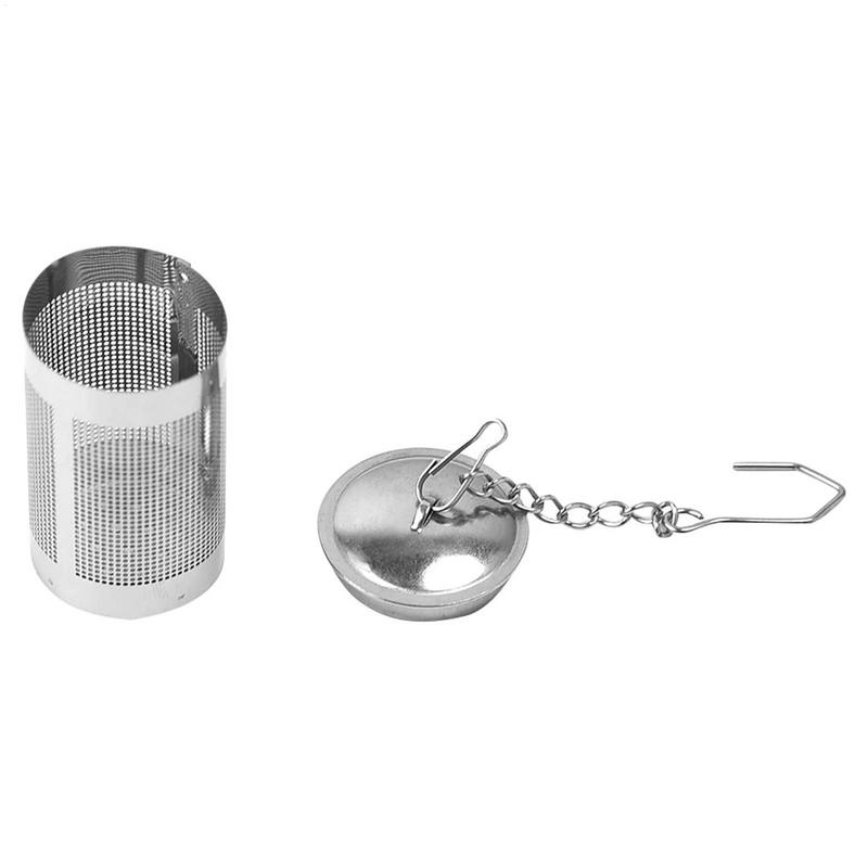 1PC Tea Infuser Extra Fine Mesh Tea Strainers for Loose Tea Stainless Steel Tea Strainer with Extended Chain Hook Home Teaware