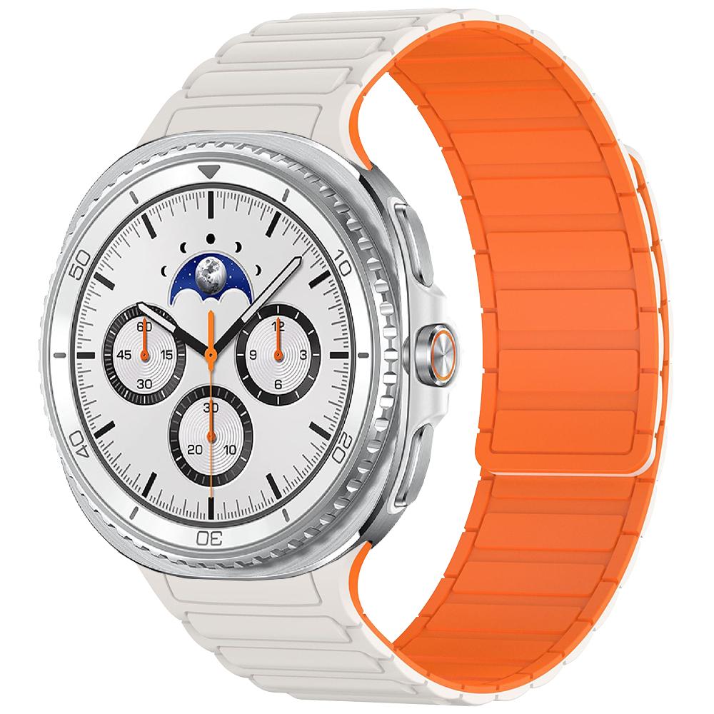 Lückenloses Armband für Samsung Galaxy Watch 8 Classic 46mm/Watch8 44mm 40mm Magnetisches Silikon-Armband