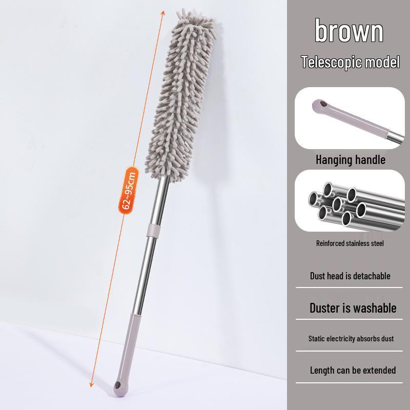 Retractable Chenille Duster Brush for Car & Home Cleaning