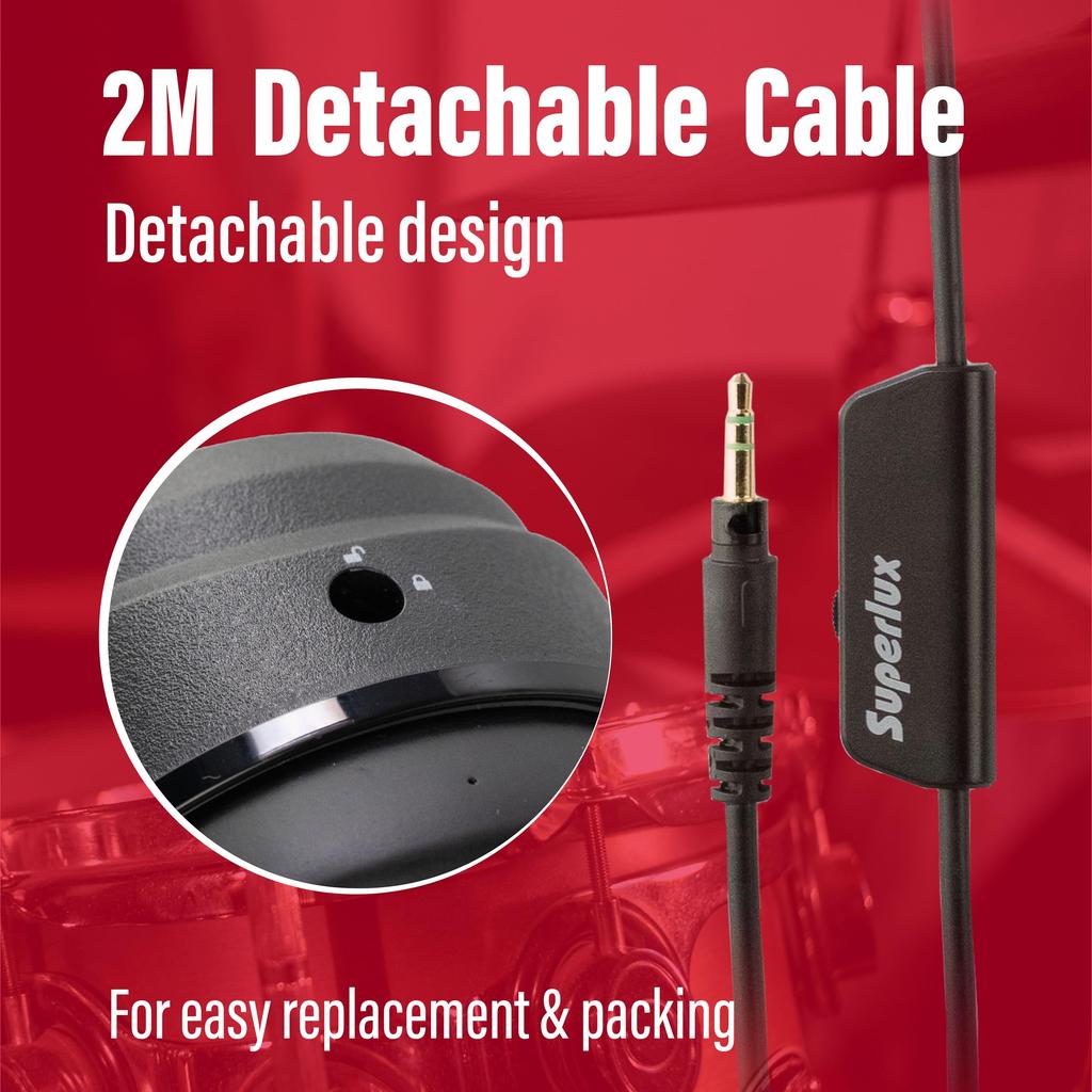 Superlux Professional Drummer Isolation Headphones HD667