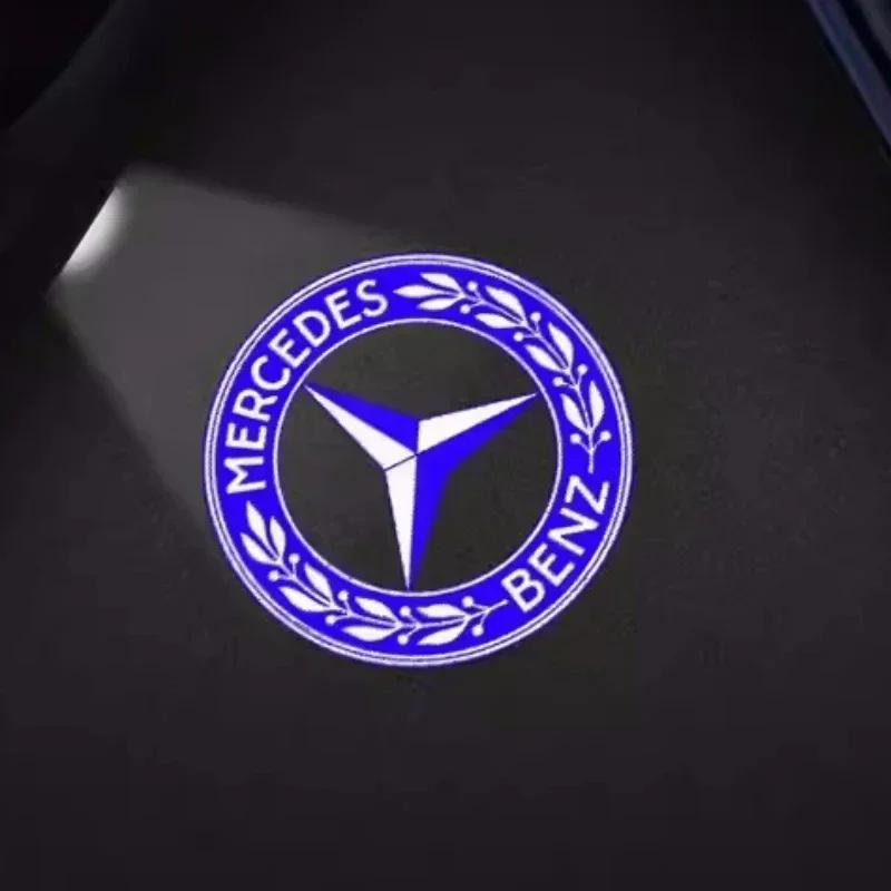 C200 E200  For Mercedes Benz HD Car Door Welcome Light Led Projector Lamp For Mercedes Benz A/B/C/E/S Class GLE GLC W253 GLS W16