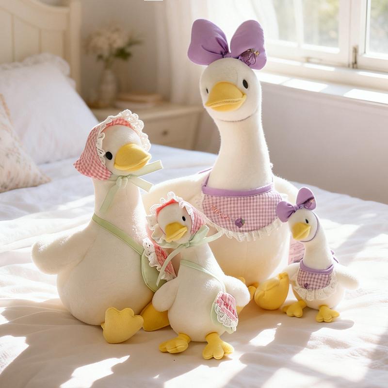 Sitting Posture Crooked Duck Soft Plush Toys Adorable Duck Stuffed Plush Animals Companion Dolls for Kids Birthday Gifts