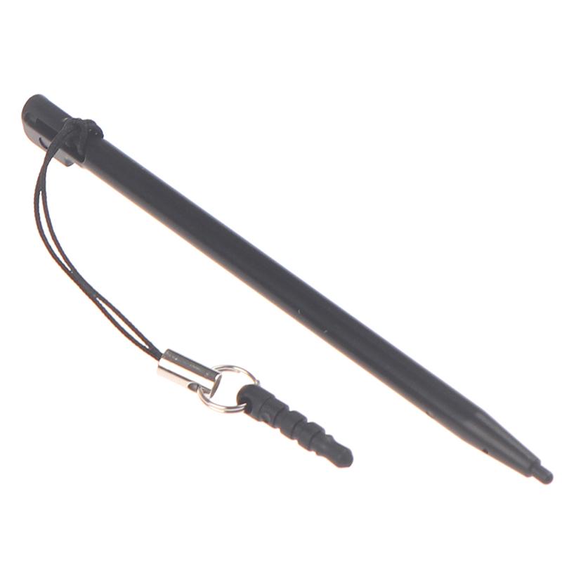 5Pcs Resistive Touch Screen Stylus Hard Tip Pen With Dust Plug Rope For Pos Mp4