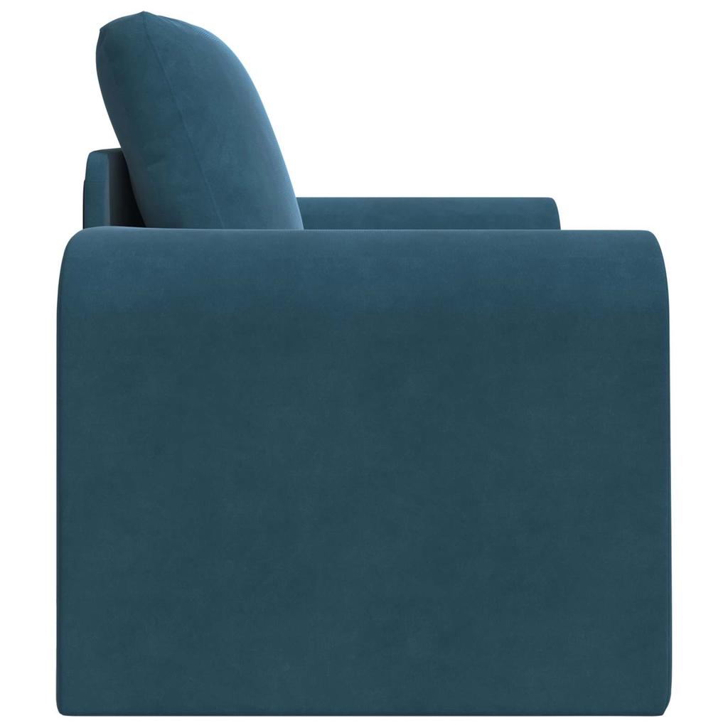 Blue Sleeper Sofa 98 x 71 x 83 cm Velvet
