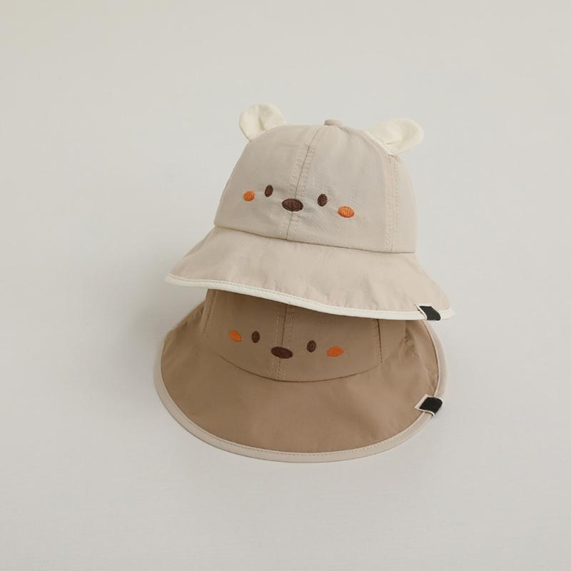 Baby Bucket Hat Spring Summer Casual Sun Protections Hats Lovely Infant Toddlers Basin Caps Windproof Headwear