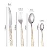 4/24 Pieces High Quality Stainless Steel Cutlery Set Knives Forks Spoons Silvery Flatware Tableware Kitchen Restaurant Utensils
