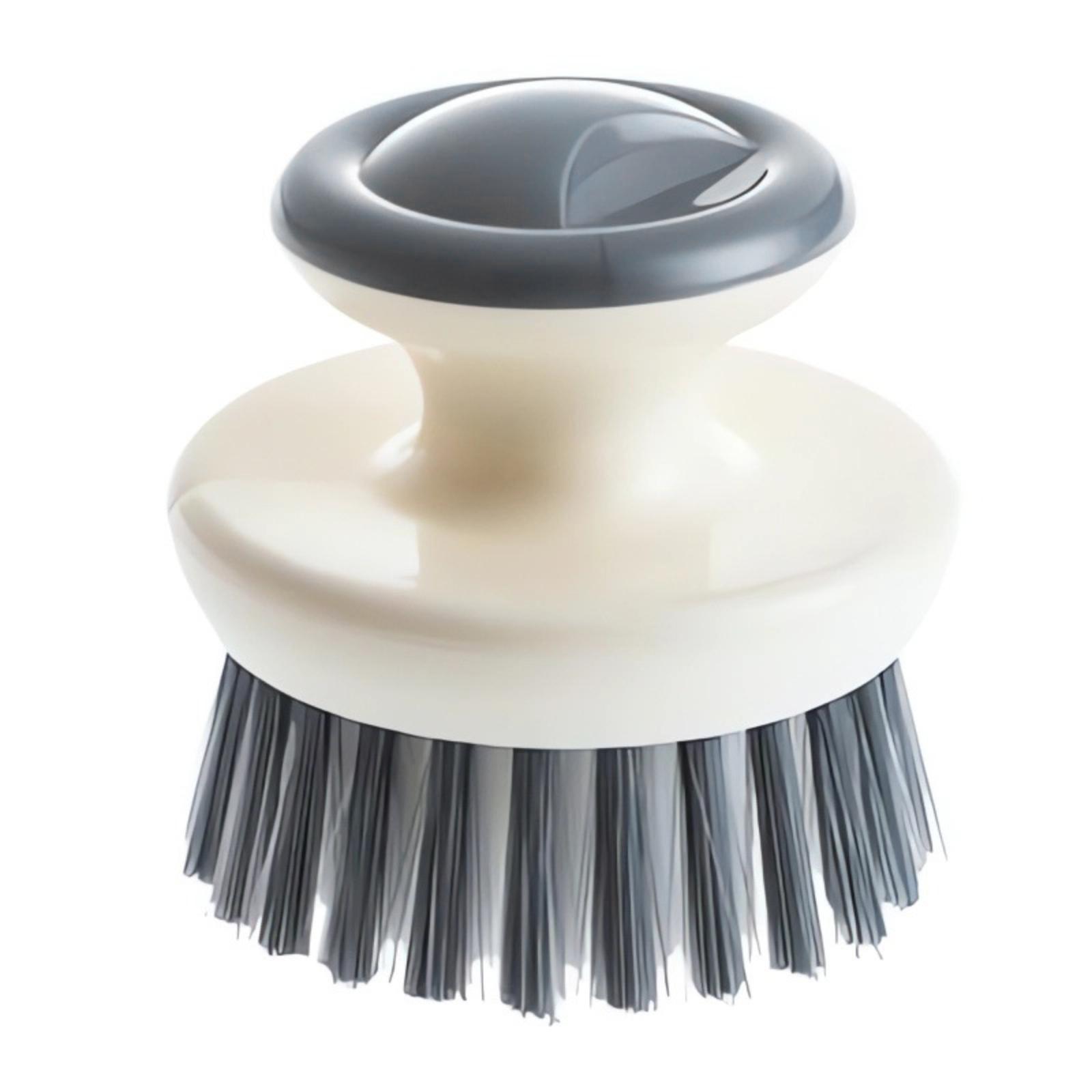 

Automatic Liquid Adding Steel Wire Ball Brush Pot Short Handle Brush One Size