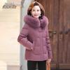 XueZhongFei Women's Fox Fur Collar Short Down Jacket