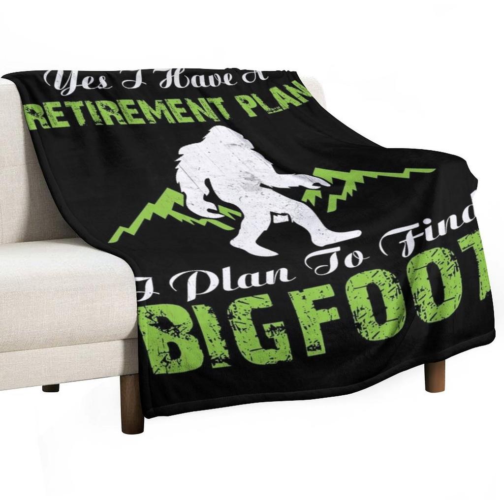 Bigfoot Sasquatch Gift Throw Blanket For Decorative Sofa Soft Beds manga For Sofa Thin Blankets