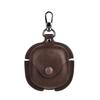 Business Leather Earphone Case For Samsung Galaxy Buds4 / 4 Pro, PU Leather Shockproof Protective Cover with Hook