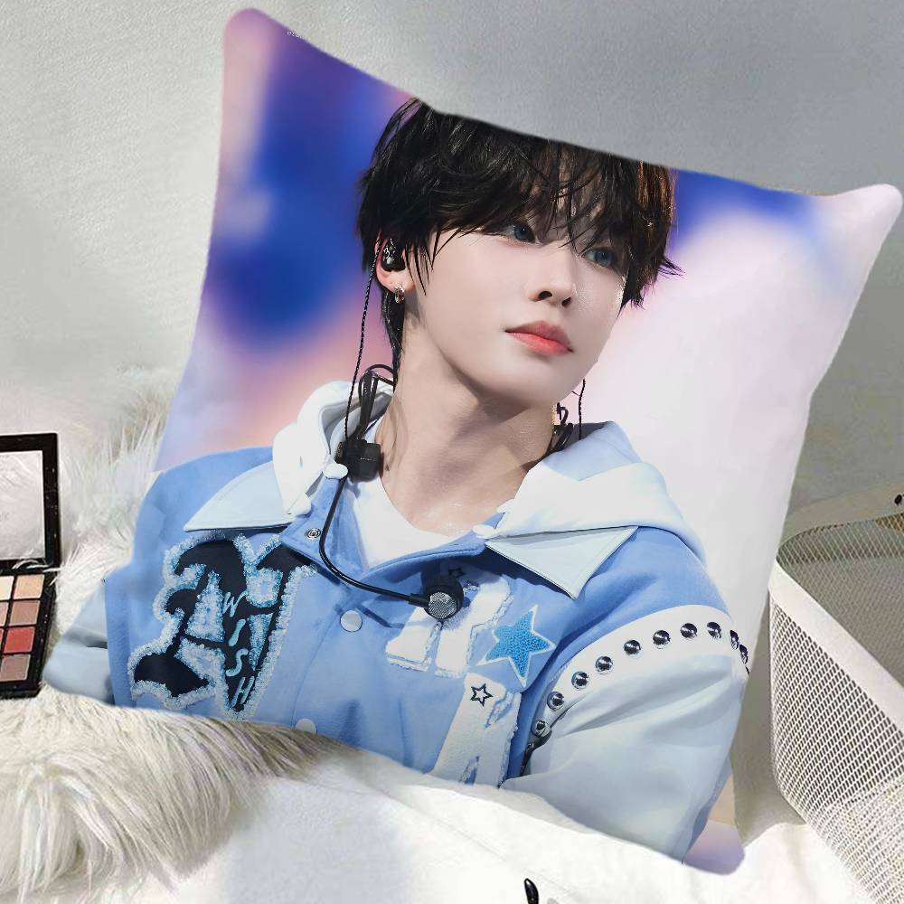Riku Nct Wish Pillow Case Square Pillow Bedroom Sofa Leisure Comfort Cushion Car Home Decoration